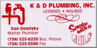 K & D Plumbing